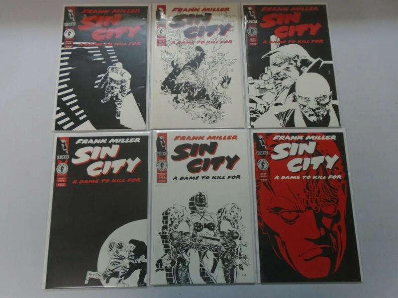 Sin City A Dame To Kill For set #1-6 8.0/VF (1993)