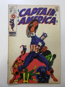 Captain America #111 (1969) VG Condition moisture stain