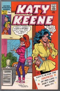 Katy Keene #21 1987-Katy & Sis cover-spicy poses-GGA-fashions-pin-ups-FN