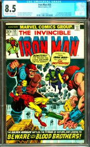 Iron Man #55 CGC Graded 8.5 1st Thanos, Mentor, Drax & Blood Brothers