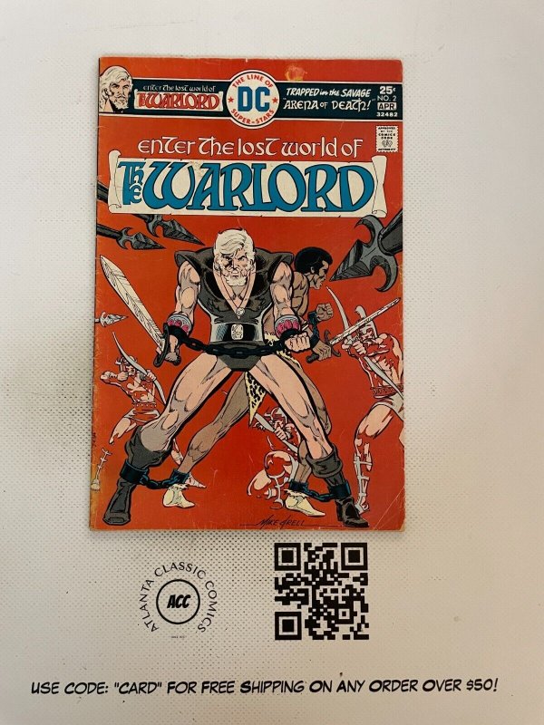 The Warlord # 2 VG/FN DC Comic Book Mike Grell Lost World Sci-Fi Fantasy 7 SM15