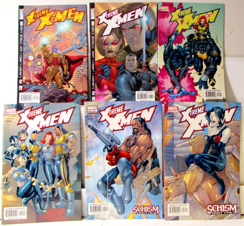 X-Treme X-Men Lot 6 #16, 17, 18, 19, 20, 21 2002 Marvel Rogue Gambit Comics