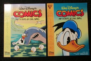 Carl Barks Library Walt Disney's DONALD DUCK #1 & 4 Gladstone VF-/VF LOT of 2