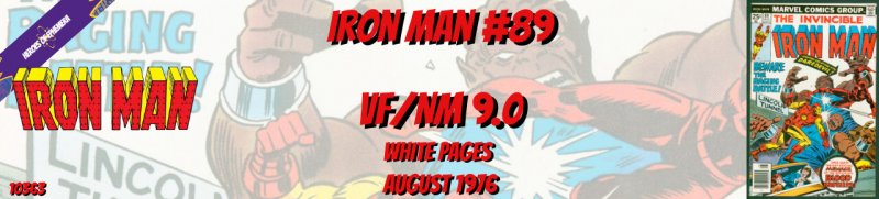 Iron Man 89 VF/NM 9.0 Marvel 1976