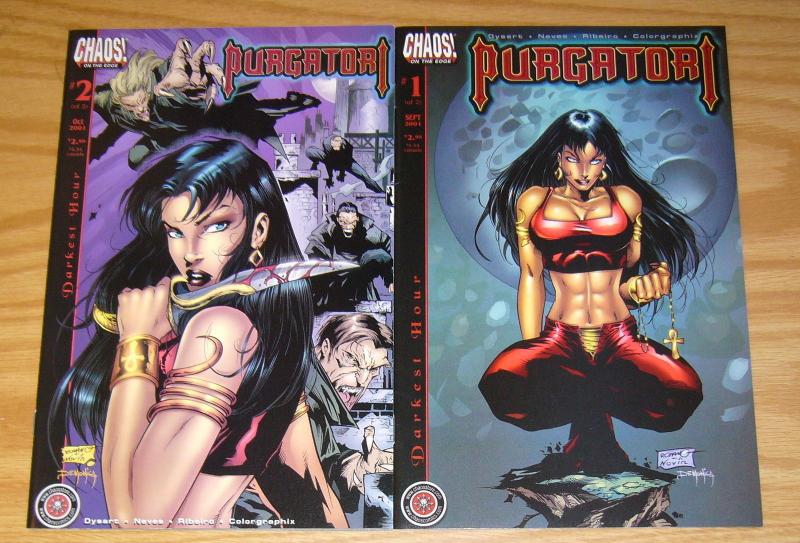 Purgatori: Darkest Hour #1-2 VF/NM complete series - chaos comics bad girl set