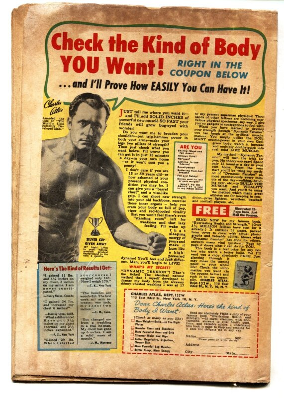 EERIE #9-1952 SID CHECK GHOUL STRANGULATION COVER-JOE KUBERT-comic book