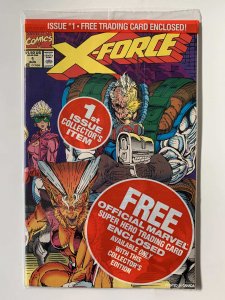 X-force #1 - Polybagged with Sunspot & Gideon card (1991)