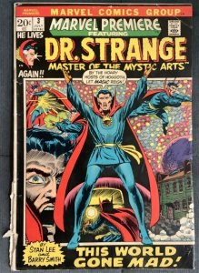 Marvel Premiere #3 (1972, Marvel) Featuring Dr. Strange. Low Grade
