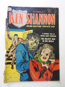 Ken Shannon #7 (1952) PR Condition see desc