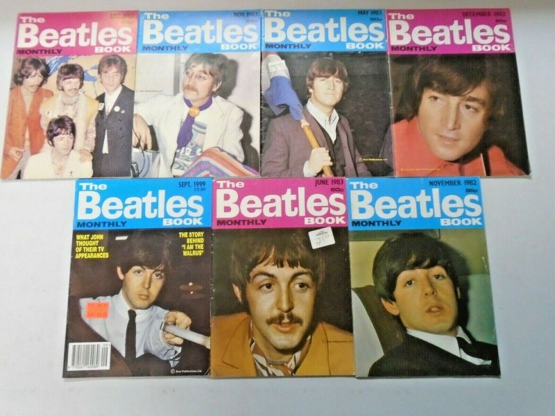 Beatles Book Monthly Magazine Lot 7 Different (1982-1983,1999)