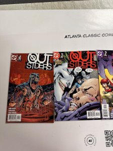 4 Outsiders DC Comic Books # 1 2 3 4 Batman Superman Flash  19 CT3