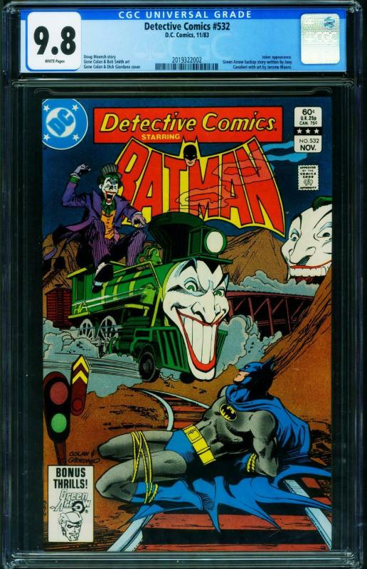 DETECTIVE #532 CGC 9.8 JOKER COVER-BATMAN 2019322002