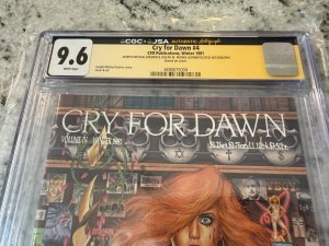 Cry For Dawn # 4 CGC Graded 9.6 Comic Book SIGNED 2X / Sketch JSA Certified JH24