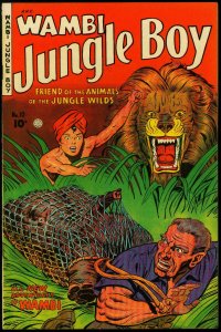 Wambi Jungle Boy #10 1950- Golden Age-Fiction House Elephant cover VF+ 