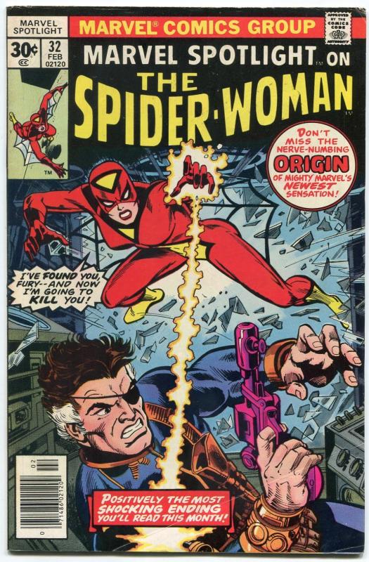 Marvel Spotlight #32 1977- COMIC BOOK Key issue- 1st Spider-woman- VG+