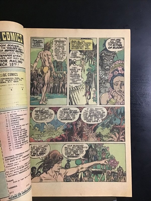 KORAK SON OF  TARZAN #58  DC COMICS 1975