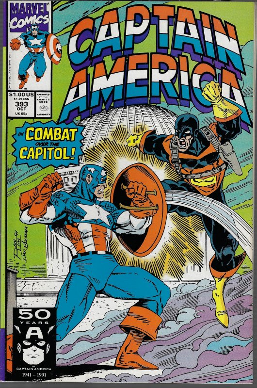 Captain America #375,377,393 (Marvel, 1990-91) - Three Issues