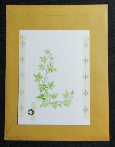 A SPECIAL PRAYER Green Ivy Leaves on Vine 6x8 Greeting Card Art #12056