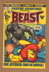 Amazing Adv #12  -2nd Furry Beast  !  - 1972  (Grade 4.0 ) WH