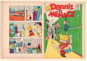 Dennis the Menace #16 Unused Comic Book Cover - School Drumming (Grade 7.0) 1956