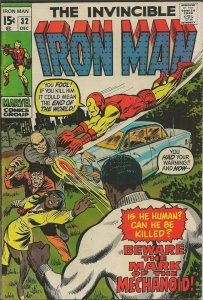 Iron Man #32 ORIGINAL Vintage 1970 Marvel Comics