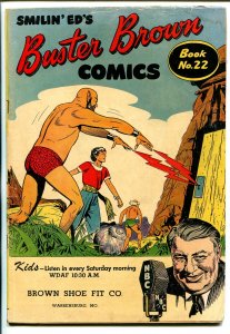 Buster Brown  #22 1940's-adventure-humor-Nazi war story-VG