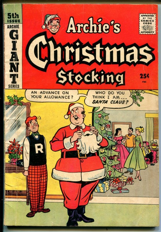 Archie Giant Series #5 1958-MLJ-Betty-Veronica-Archie's Christmas Stocking-VG 