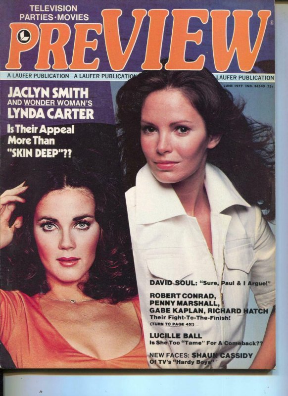 PreVIEW-Lynda Carter-Jaclyn Smith-Freddie Prinze-June-1977