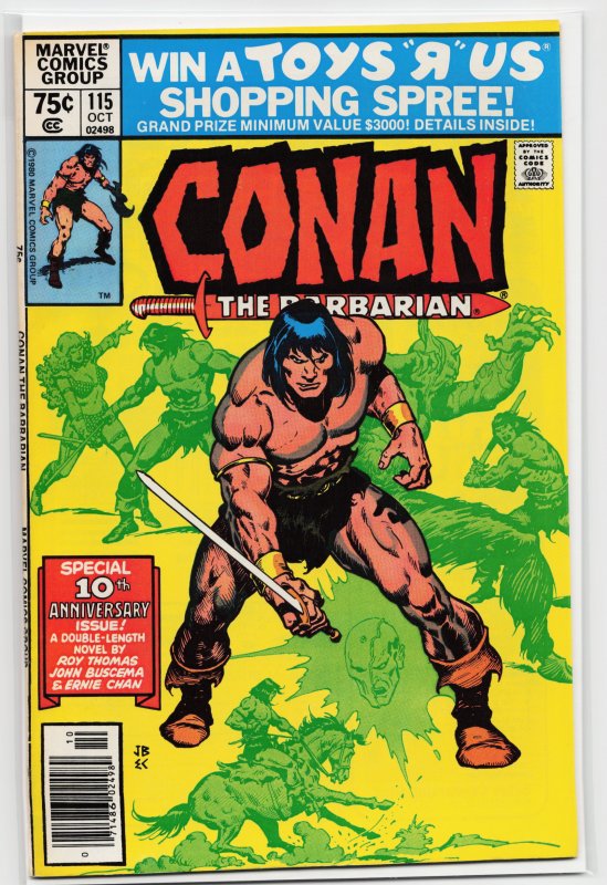 Conan the Barbarian #115 (1980) Conan