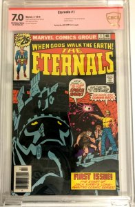 The Eternals #1 1976 CGC SS 9.6 Signed by Stan Lee! & CBCS 7.0 VS by Jack Kirby!