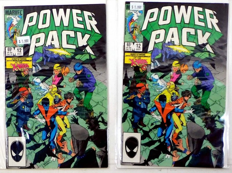 Power Pack Lot of 2 #12 x2 (1985) Marvel Comics 1st Print Comic Books