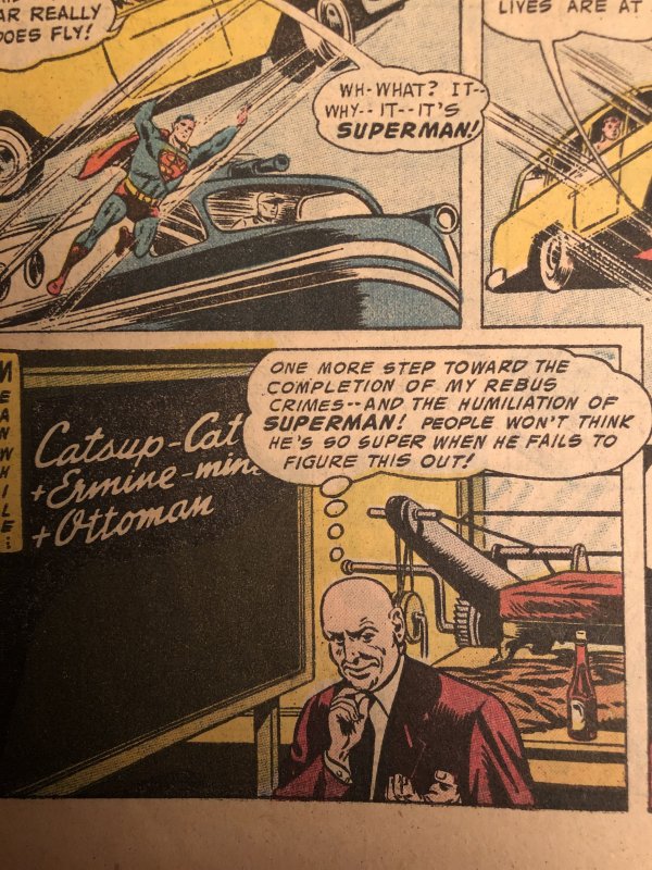 Superman 101(1955)Lex Luther story!reader-missing cntrfold(2 Pgs)