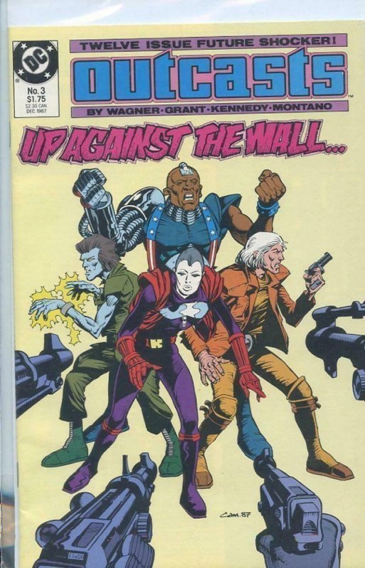 OUTCASTS #3, NM-, Wagner, Grant, DC, 1987 more DC in store