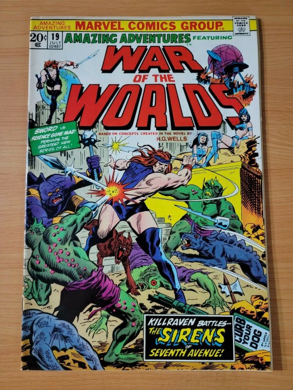 Amazing Adventures #19 War of the Worlds ~ VERY FINE VF ~ 1973 Marvel Comics