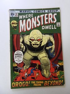 Where Monsters Dwell #12 (1971) FN- condition