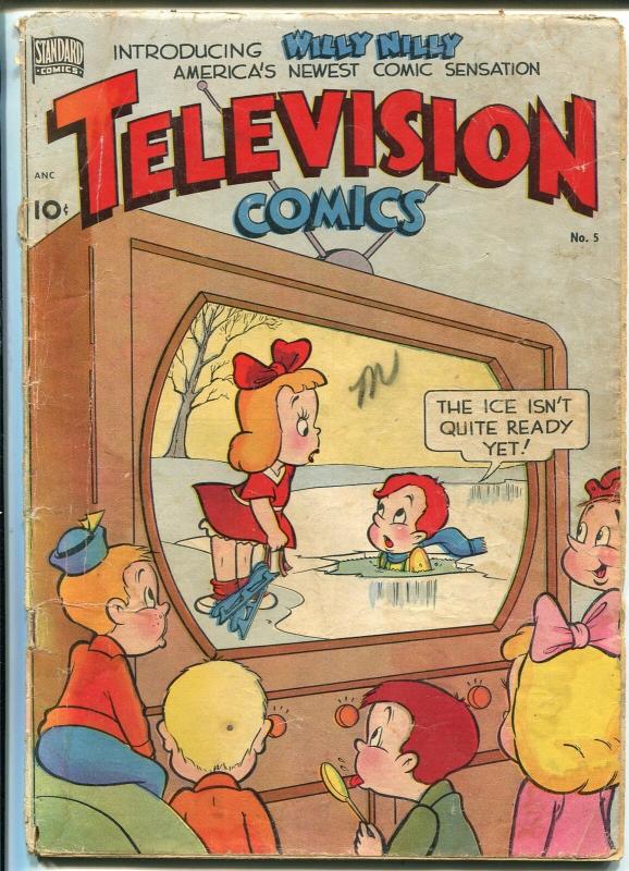 Television #5 1949-Standard-television themed comic book-1st Willy Nilly-VG
