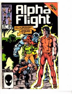 Lot Of 10 Alpha Flight Marvel Comic Books # 16 17 19 23 24 26 27 28 29 30 GJ1