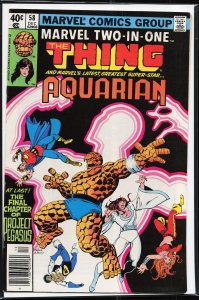 Marvel Two-in-One #58 (1979) Aquarian [Key Issue]