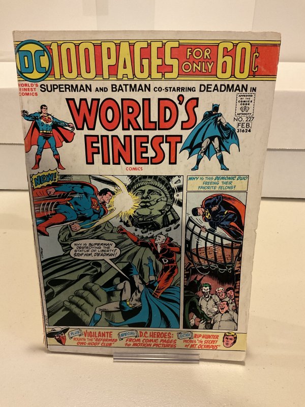 World's Finest Comics #227 1975  VG/F 100-Page Super Spectacular! Deadman!