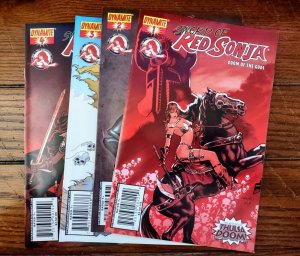 RED SONJA Doom of the Gods Complete Series #1-4 Dynamite Comic Lot