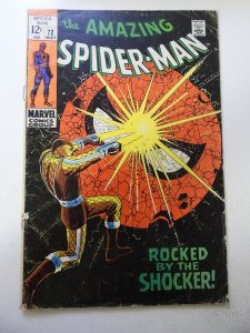 The Amazing Spider-Man #72 (1969) GD Condition centerfold detached