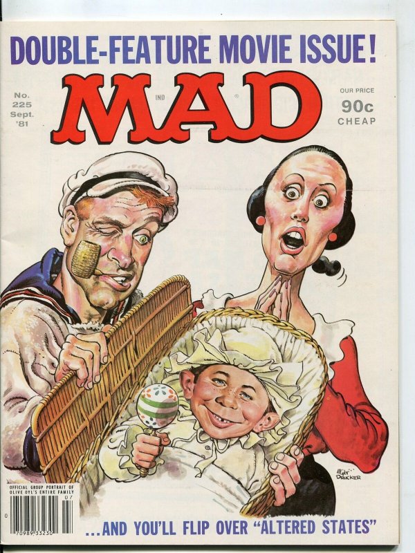 Mad-Magazine-#225-Sept-1981-Mort Drucker-Don Martin-David Berg-Popeye