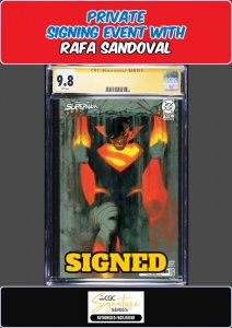 ABSOLUTE SUPERMAN #13 TALASKI CGC SS 9.8 RAFA SANDOVAL PRIVATE SIGNING PRESALE