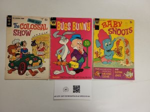 3 Gold Key Comics #7 Baby Snoots + #150 Bugs Bunny + #1 Colossal Show 9 TJ28