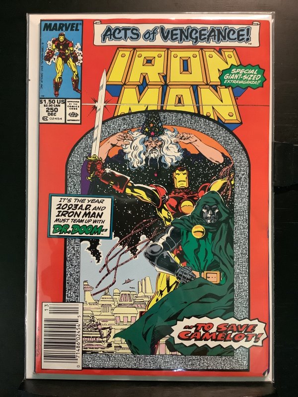 Iron Man #250 Newsstand Edition (1989)