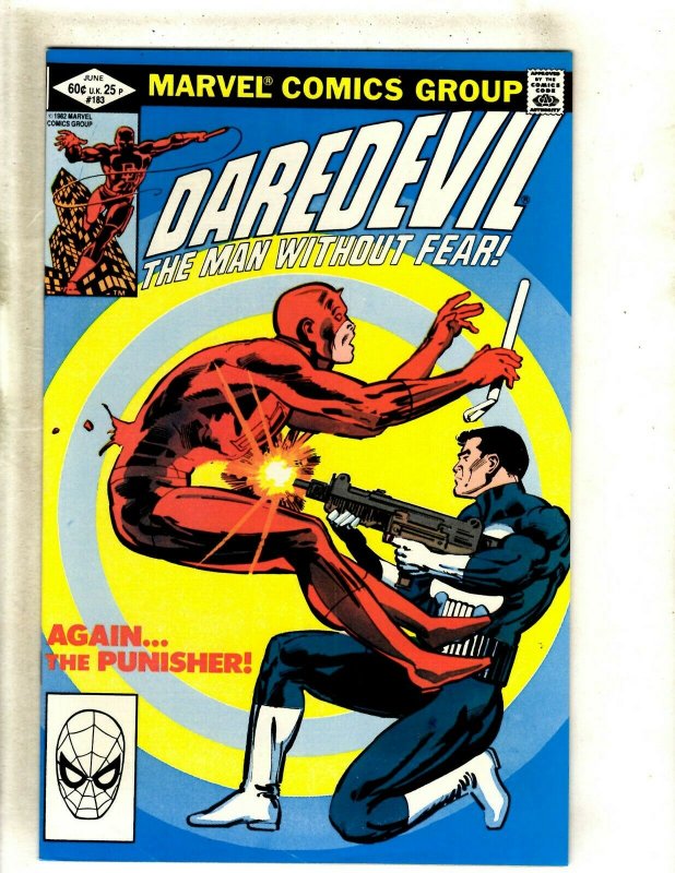 Daredevil # 183 NM Marvel Comic Book Frank Miller Elektra Bullseye Hand HJ9