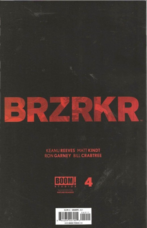 BRZRKR #4 Cover A (2021) - NM+