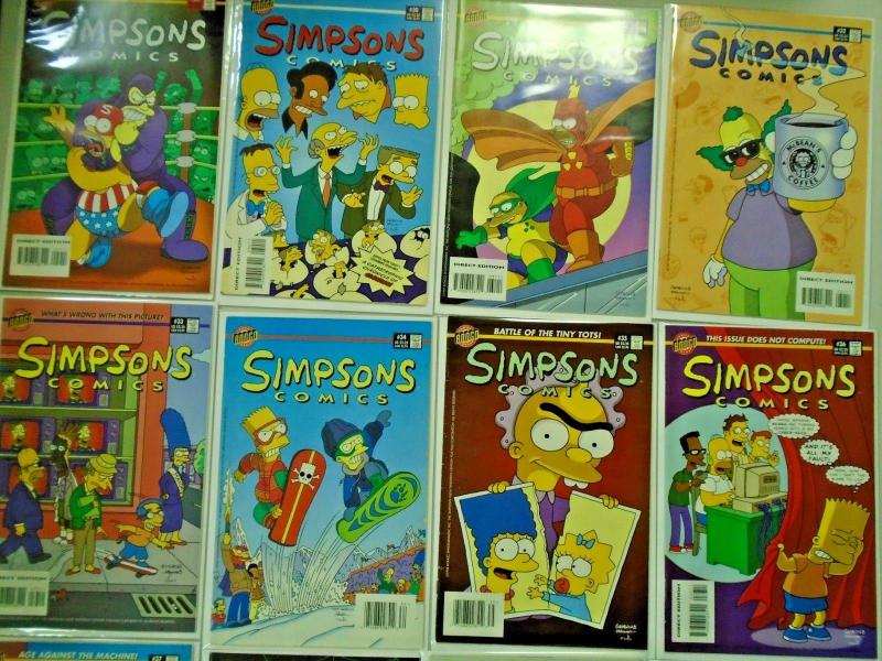 Simpsons Comics Lot From:#1-49, 44 Different, 6.0 FN (1993-2000)