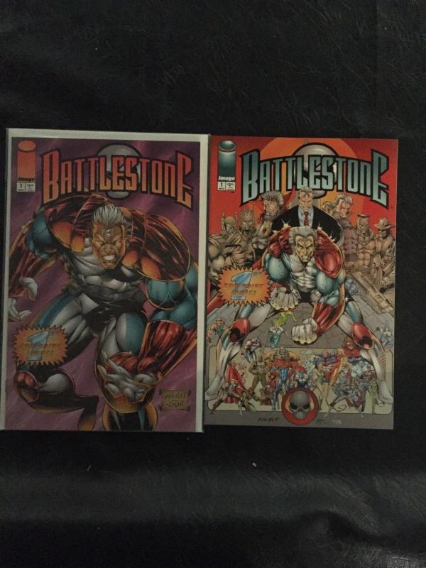 BATTLESTONE / LOT OF 2 / BOTH #1's / 1 IS A VARIRNT / IMAGE