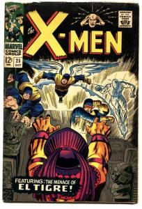 X-MEN #25 1966-MARVEL COMICS-EL TIGRE-ROY THOMAS STORY! vg-